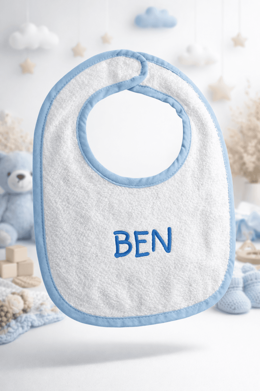 Baby-Lätzchen mit Namensstickerei Ben